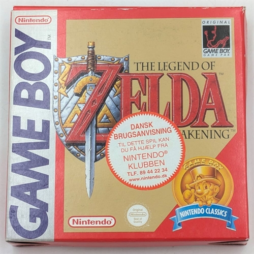 The Legend of Zelda Links Awakening - Komplet I Kasse - (EUR) - Gameboy Original (B Grade) (Genbrug)